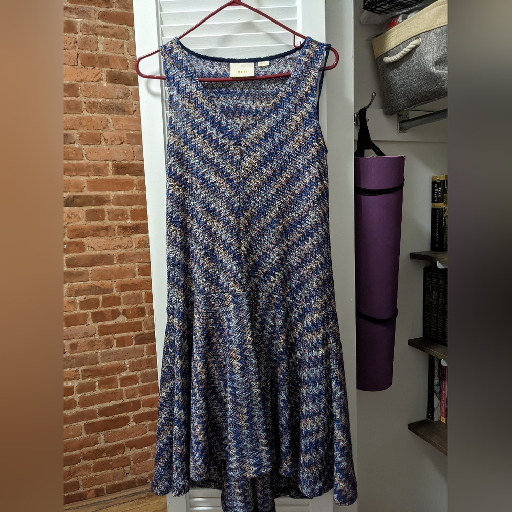 Anthropologie high low sleeveless dress